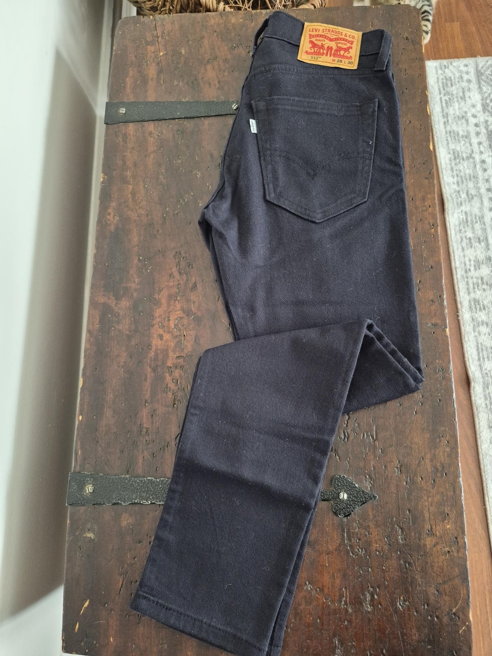 Levi's Black Straight-Leg Jeans